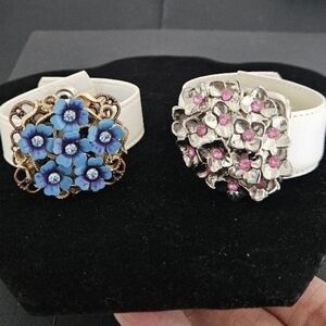 Handmade Strap Bracelets, set of 2